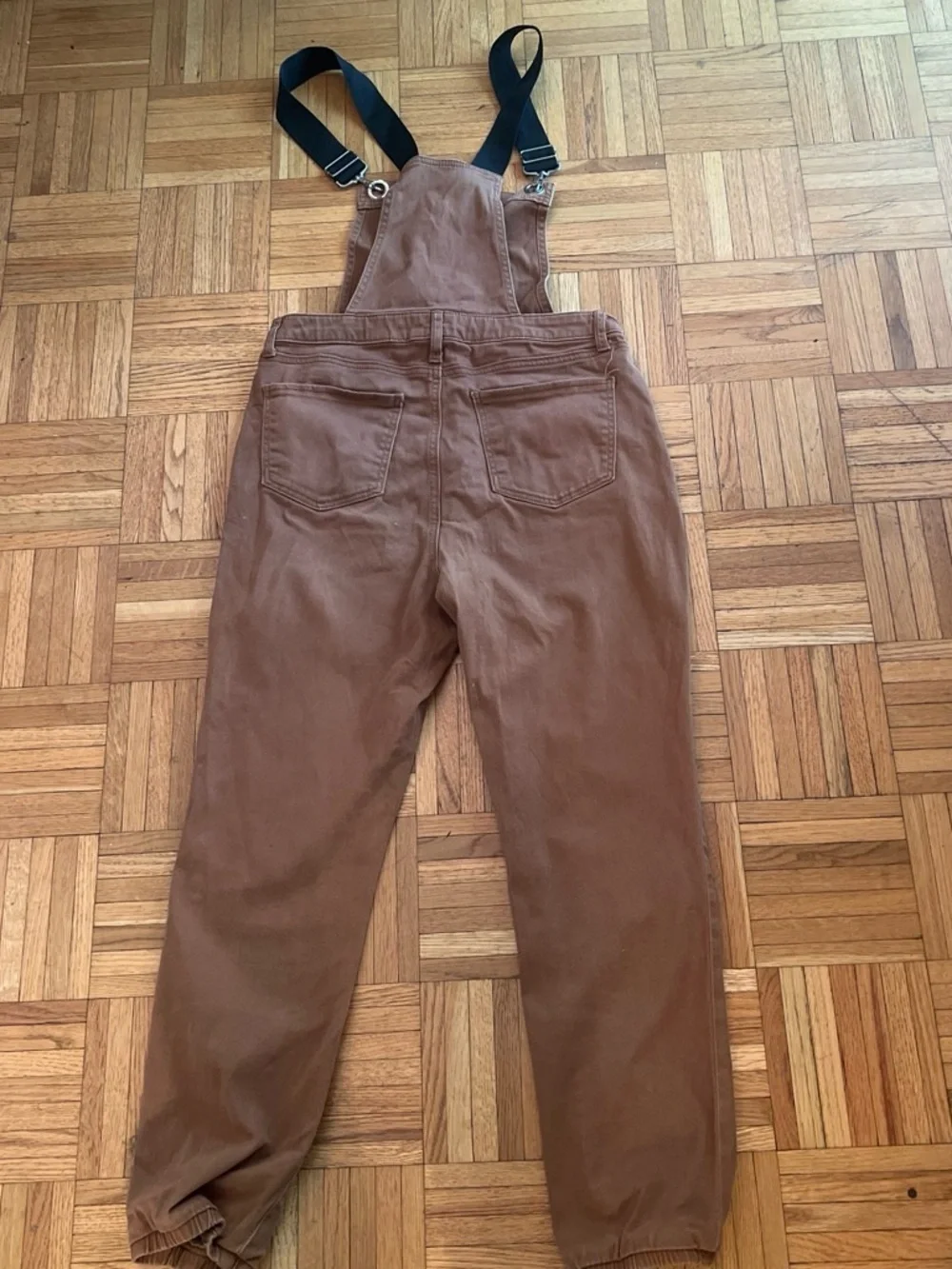 wild fable Brown Bib Jumpsuit with Black Straps - Picture 2 of 3